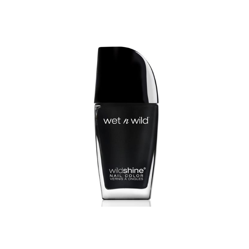 WildShine Nail Color Black Creme - Wet n Wild