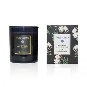 Night Jasmine Scented Soy Candle - Blue Scents