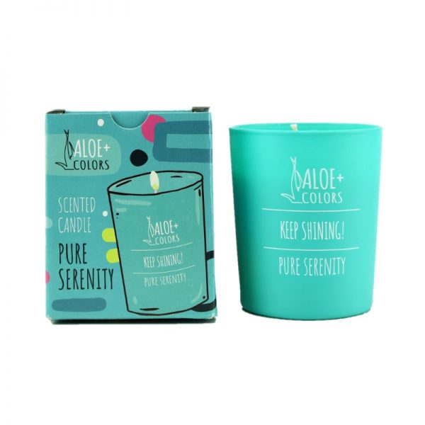 Scented Soy Candle Pure Serenity - Aloe+Colors