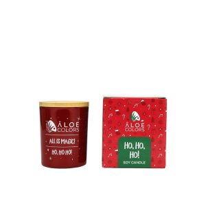 New Package Scented Soy Candle Ho, Ho! - Aloe Colors
