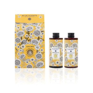 Gift Box Golden Honey with Showergel and Body Balsam - Blue Scents
