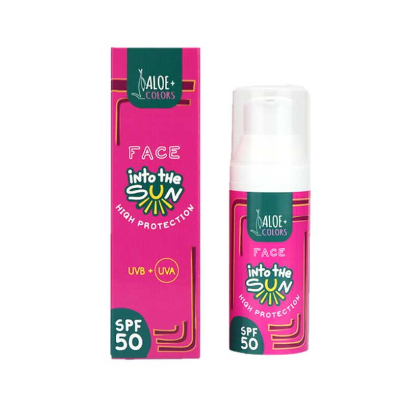 Face Sunscreen spf 50 - Into The Sun - Aloe+Colors