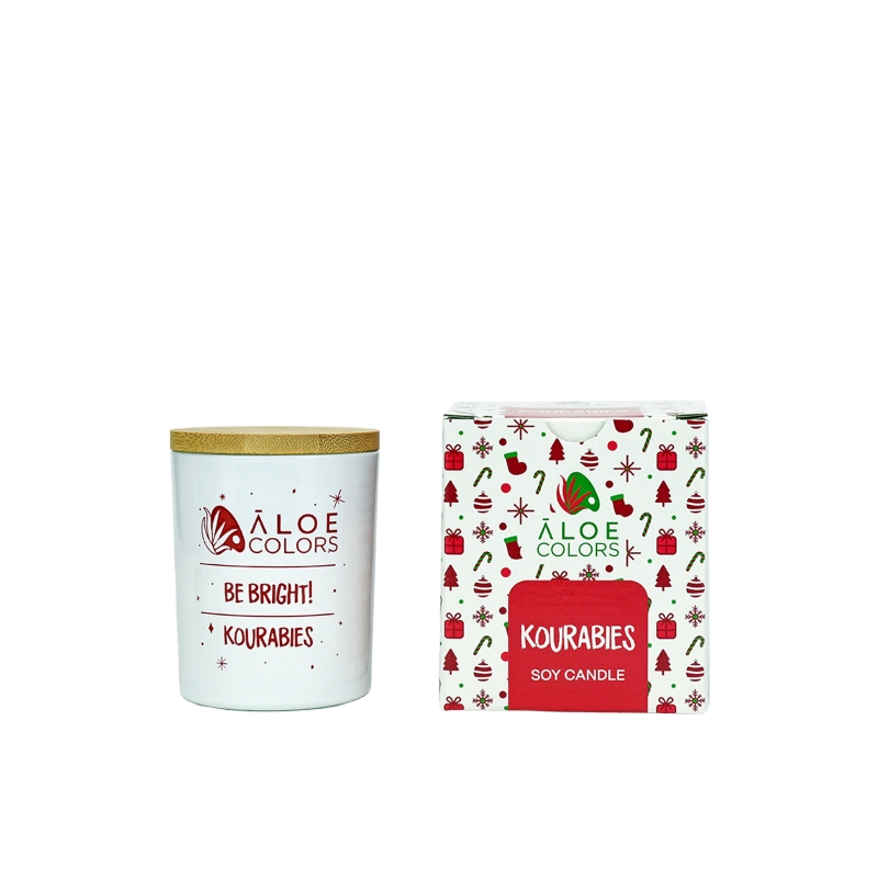 Scented Soy Candle Kourabies - Aloe Colors
