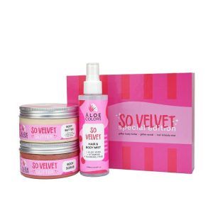 Special Gift Set So Velvet με glitter body lotion, glitter scrub & mist. - Aloe Colors