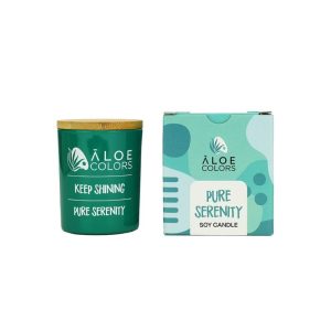 Pure Serenity Soy Candle with magnolia scent! - Aloe Colors
