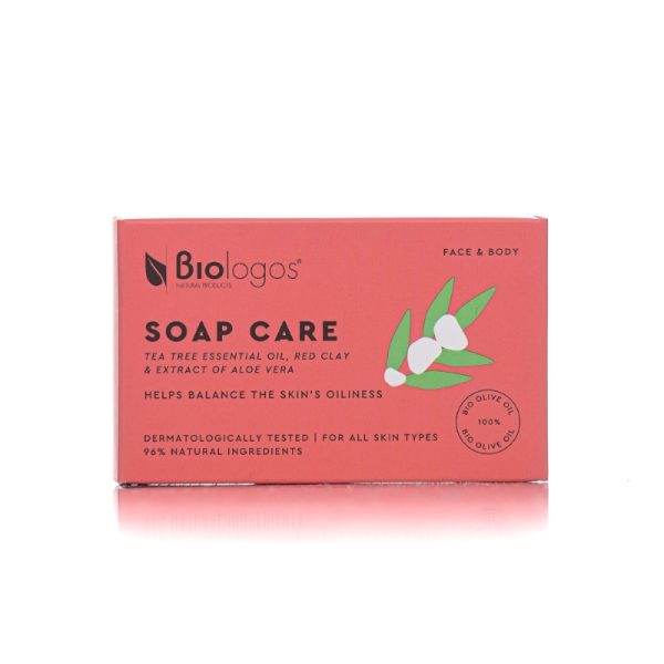 Soap Care with Tea Tree Oil, Red Clay and Aloe - Biologos