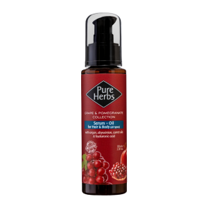 Hair/Body Serum Oil with Grape and Pomegranate 100ml - Pure Herbs Collections