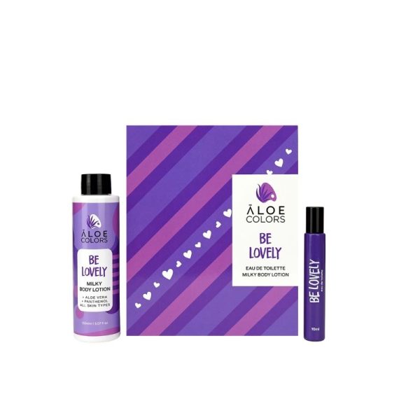 Gift Set Be lovely with body lotion and eau de toilette (roll-on) - Aloe Colors