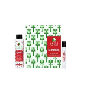 Gift Set Kourabies with body lotion and eau de toilette (roll-on) - Aloe Colors
