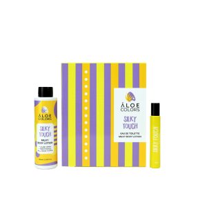 Gift Set Silky Touch with body lotion and eau de toilette (roll-on) - Aloe Colors