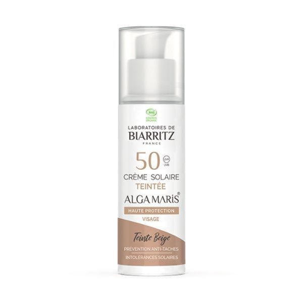 Face Tinted Sunscreen spf 50 Beige Tone - Alga Maris