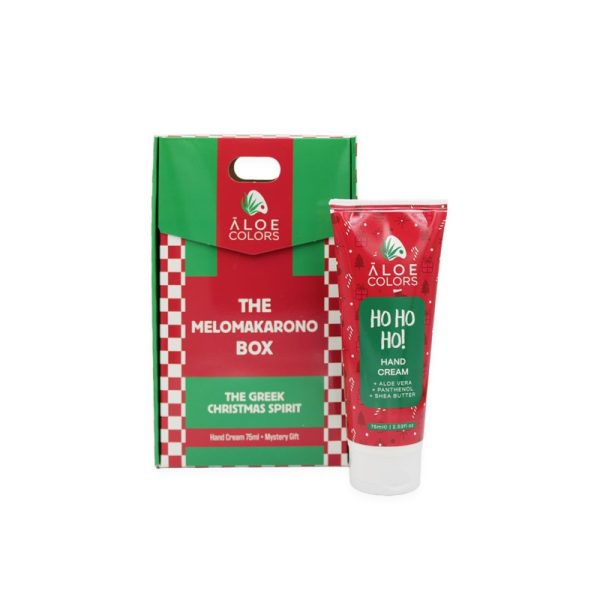 The Melomakarono Box with a hand cream 75 ml and a mystery gift! - Aloe Colors