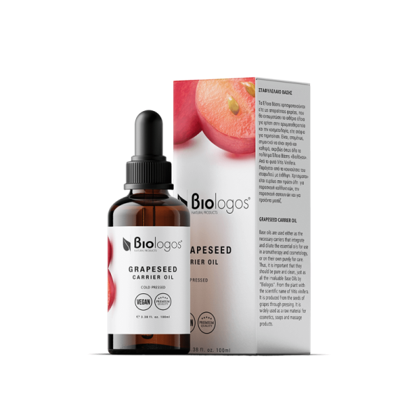 Grape Seed Carrier Oil, Vegan - Cold pressed / Biologos