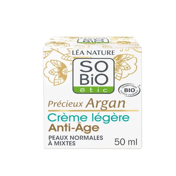 so-bio-etic-αντιγηραντικη-κρεμα-ελαφριας-υφης-με-αργκαν-50-ml Αντιγηραντική Κρέμα Ελαφριάς Υφής με Αργκάν & Υαλουρονικό Οξύ 50 ml - So'Bio Etic